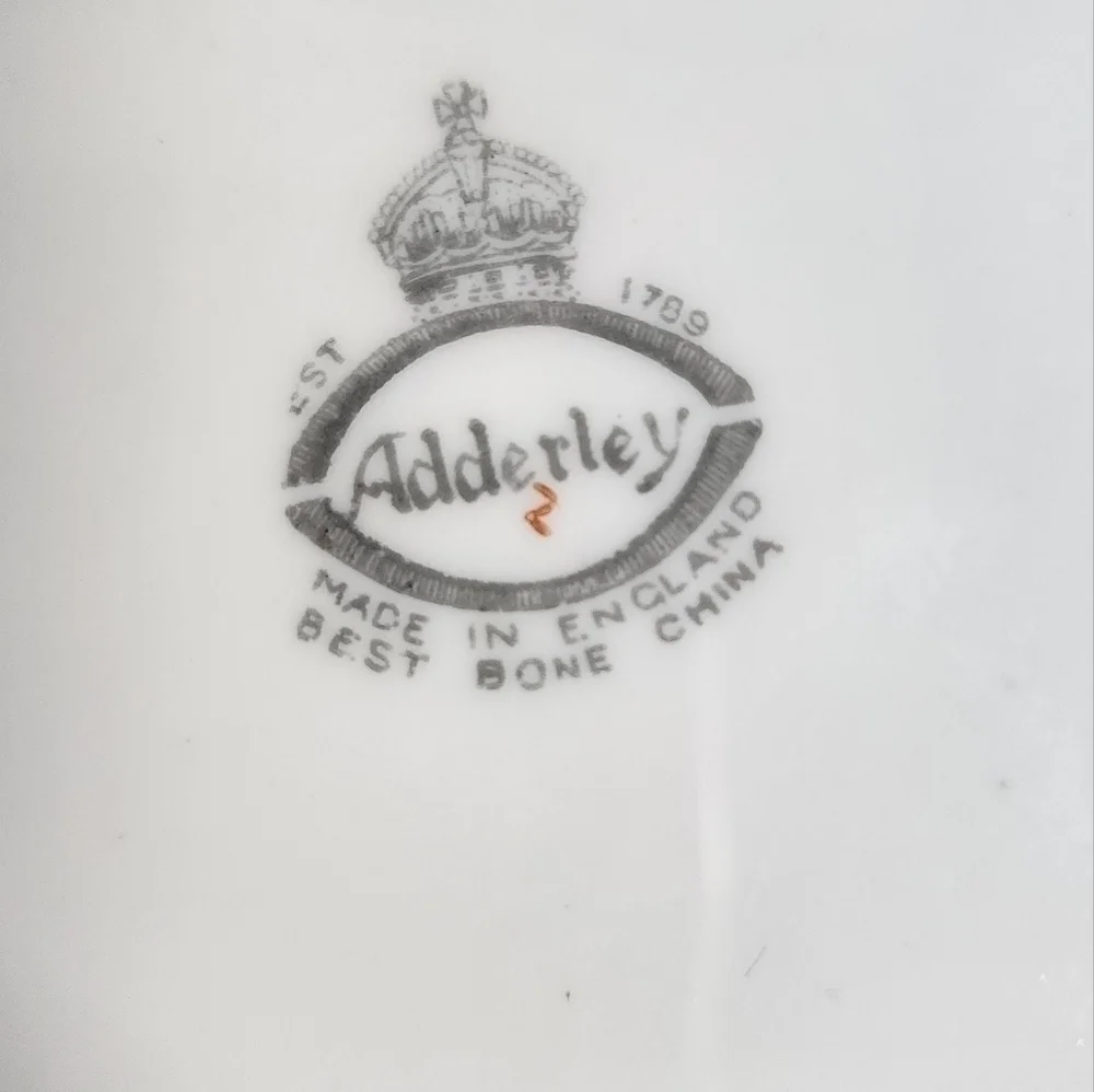 Adderley Lowesoft Light Green Bone China.